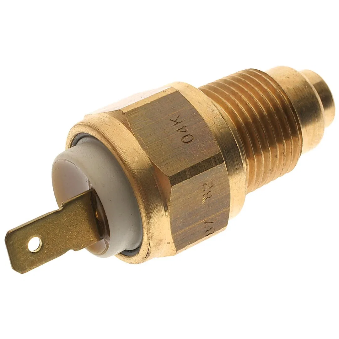 TS-490 – STANDARD IGN Cooling Fan Switch, OE Replacement 12 Volt Metal Housing Brass Finish Gold